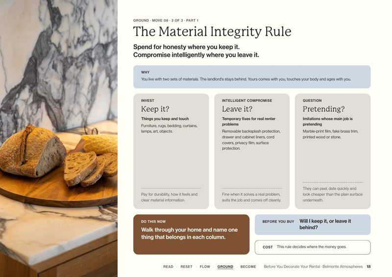 Guide page: the Material Integrity Rule